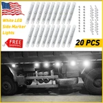20 Pc White Led Car Truck Trailer 3.94" Side Marker Lights Clearance Lamps 9-SMD. Fixed Price $17.09.