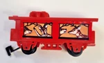 Vtg' Round The Tree Christmas Train Skirt Replacement Passenger Car Reindeer. Fixed Price $13.16.