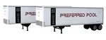 Walthers Scenemaster 949-2515 Preferred Pool Trailmobile 40' Trailers. Fixed Price $29.73.