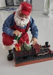 Kurt Adler Lionel Santa W/train & Box - 7 2004. Fixed Price $23.50.