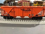 Mth Denver & Rio Grande #10985 High-sided Hopper. Fixed Price $35.00.