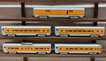 Scale 3 Rail MT-6002 Mth Rio Grande Painted Aluminum 5 Car Passenger Set New. Fixed Price $579.95.