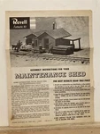 1959 Revell Maintenance Shed Instruction Sheet T-9022 Ho Trains Vtg. Fixed Price $6.17.