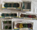 Lot Of Life-like Trees For Model Trains: 1005, 1022, 1325,1006, 1021, 1011 Nib. Fixed Price $35.99.
