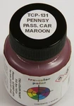 Tru-color Paint TCP-131 Pennsylvania Passenger Car Maroon 1OZ Bottle. Fixed Price $8.75.