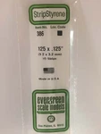 Evergreen Scale Models Opaque White Styrene Strips .125IN Thick, 24IN Long 386. Fixed Price $10.98.