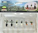 Ho Scale Jtt Miniature Tree 95571 Assorted Potted Flower Plants Set #4 Pkg (6). Fixed Price $11.82.