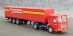 Vtg Ho 1:87 Wiking Man Semi Truck & 3 Axle Covered Trailer. Fixed Price $13.95.