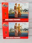 Lot Of 2: Airfix A01748, Wwii Usaaf Personnel Model Figures, 1/72 Scale Sealed. Fixed Price $29.95.