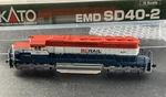 Kato N-scale 176-4909 SD40-2 Snoot Up #3379-BRITISH Columbia Railway-bc Rail-new. Fixed Price $165.03.