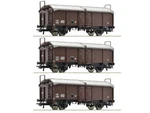 Set 3X Sunroof Wagons, Sncf Ep. Iii - Ho 1/87 Roco 77020. Fixed Price $111.60.