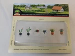 Jtt Scenery Products 95565 Ho Scale 5/8" Assored Potted Plants, Pieces. Fixed Price $9.54.