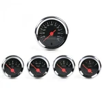 5 Gauge Set Sae American Classic Black, Orange Vintage Needles, Chrome Rings. Fixed Price $263.10.