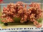 Pink Flowering Cherry Trees / Orchard Scene- Package Of 3 Ho Scale Scenery New. Fixed Price $14.95.