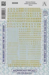 Microscale Decals 90008 Ho 1/87 Dulux Dark Gold Railroad Roman Letters Numbers. Fixed Price $9.99.
