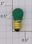 Lionel 1449G Volt Screw Base Translucent Green Small Globe Light Bulb (50). Fixed Price $50.00.