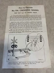 Postwar Lionel 154 Crossing Signal Instruction Sheet C7. Fixed Price $5.99.