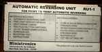 Miniatronics Automatic Reversing Unit For Point RU1-1 Ho Train. Fixed Price $62.49.