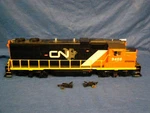 Scale Usa Trains GP38-2 Canadian National 9408 No Box Pd. Fixed Price $389.99.