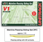 Kato 20860 V1 Mainline Passing Siding Set. Fixed Price $76.69.