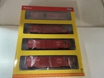 Roundhouse #1019 Scale Cb&q 50' Double Door Box Car 4 Pack. Fixed Price $128.95.