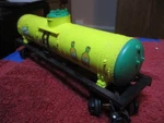 K-line 91651 Sunny Delight Single Dome Tank Car 027 Missing Parts Can Run As. Fixed Price $6.71.