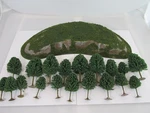 Woodland Scenics Ho Rocky Ridge Ready Landform 7X15X1.5 D4236 & Pine Trees. Fixed Price $28.00.