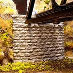 Chooch Enterprises 9860 Scale Single Cut Stone Tappered Abutment -- PKG(2). Fixed Price $15.99.