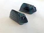 Pair Green Indian Fender Marker Tops, Usa Reproductions Pontiac Chevrolet Custom. Fixed Price $135.00.