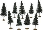 Bachmann 3-4 Inch Spruce Trees (9) Scale Model Railroad Scenery #32104. Fixed Price $18.95.