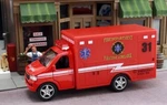 New Paramedic Ambulance Fire Dept. Approximately 1/43 Scale. Fixed Price $11.95.