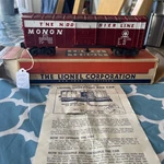 Lionel Postwar 3494-550 Monon Operating Car Mint Boxed. Fixed Price $599.00.