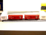 Scale Atlas Pr Of Great Northern Dlb Sheathed 40' Wood Box Cars, Diff #s, New. Fixed Price $42.00.