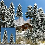 Busch 6152 Ho Scale Snow Covered Spruce PKG(2) -- 90MM, 120MM. Fixed Price $25.99.