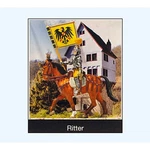 Knight Motif Box - Mounted In Armour On Horse, With Flag Preiser 99500. Fixed Price $19.66.