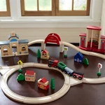 Best Seller Pottery Barn Wooden Train Set. Fixed Price $59.89.