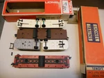 Lionel 6430 Flat With Cooper Jarrett Trailers+ 9122+6343-BARREL Ramp Car. Fixed Price $49.00.
