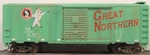 Athearn Custom Great Northern Green 40' Steel Boxcar Rtr Mw Kd's # 27037. Fixed Price $11.99.