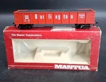 Vtg Mantua Ho Scale Heavy 43' Gondola W/coal Load 731-062, Burlington 82000. Fixed Price $11.99.