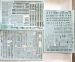 Ho Black Numbers And Letters Decals Set Microscale 90022/90002/90252 Used. Fixed Price $9.99.
