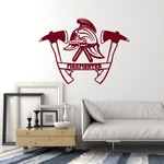 Vinyl Wall Decal Firefighter Helmet Axes Dept Decor Art Stickers (IG5608). Fixed Price $21.99.