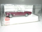 Busch #47505 1964 Ford Mustang Convertible W/top Down "maroon" H.o. Scale 1:87. Fixed Price $24.99.
