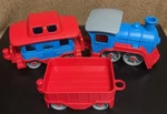 Green Toys Blue & Red Train Set - Made Usa 100% Recycled Plastic. Fixed Price $12.00.