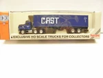 Con-cor Mack Tractor W/48' Ribbed Side Sea Container -cast Ho Scale Lot. Fixed Price $23.00.