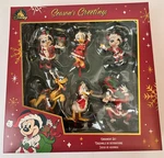 Disney Santa Mickey Mouse & Friends Holiday Ornament Set Of 6 Christmas Nib. Fixed Price $45.00.