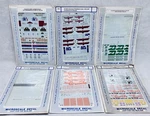 Microscale Ho Decal Lot Train Railroad Apl Bn Rio Grande Sp 6 Packs. Fixed Price $44.10.