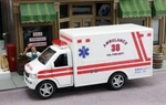 New White Ambulance Vol Fire Dept. Approximately 1/43 Scale. Fixed Price $11.95.