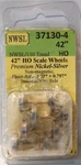 Nwsl 37130-4 Flush Axle Nickel-silver Wheelset -- 42"/110. Fixed Price $22.45.