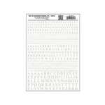 Woodland Scenics Dry Transfer Alphabet & Numbers Condensed Railroad Roman MG719. Fixed Price $7.61.