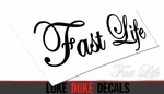 Fast Life Car Decal Jdm Euro Drift Slammed Race Accent Vinyl Sticker. Fixed Price $29.39.